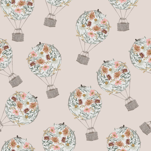 Floral Balloon in Sand