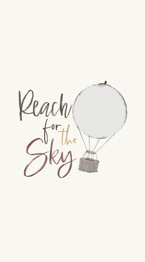 Reach for the Sky Panel in Cream