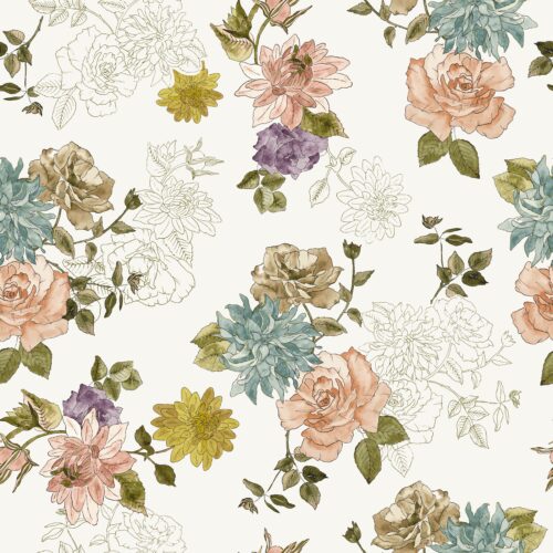 Dahlia Rose in Cotton