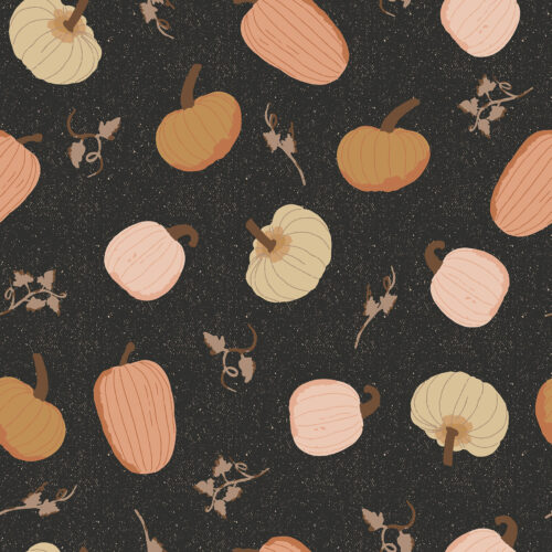 Boho Pumpkins in Dark Small Scale