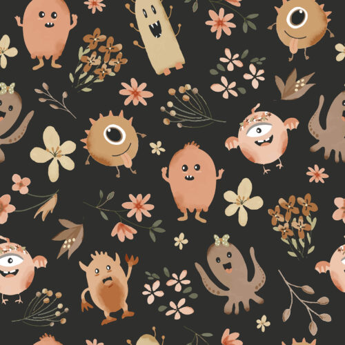 Garden Monsters in Dark Small Scale