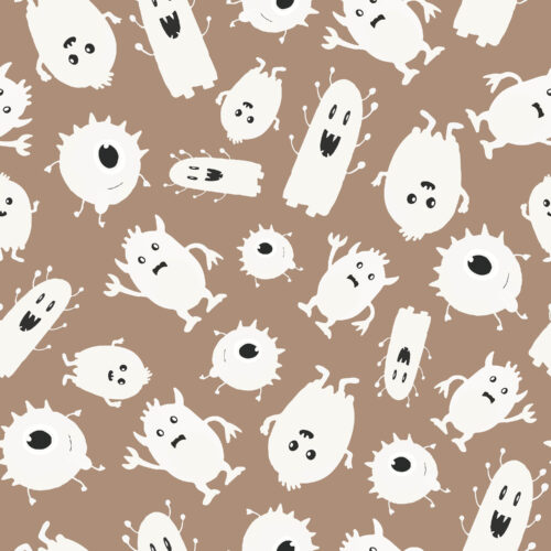 Ghost Monsters in Tan
