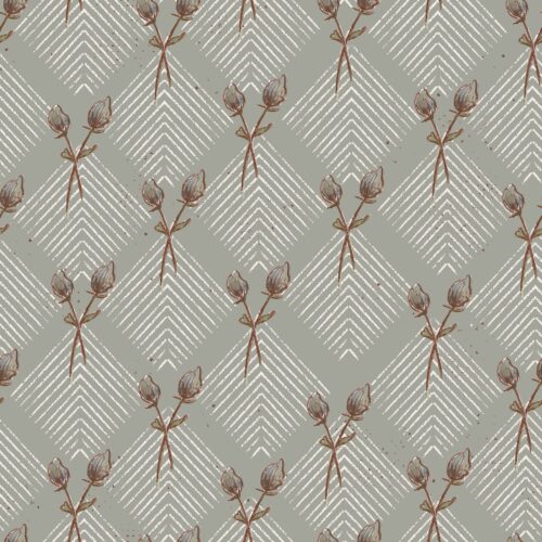 Vintage Blooms in Robin Blue