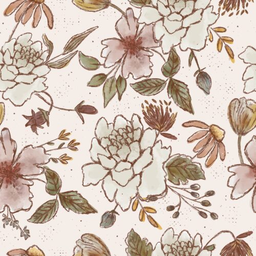 Watercolor Corsage in Vanilla