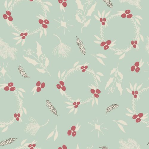 Holiday Greenery in Mint