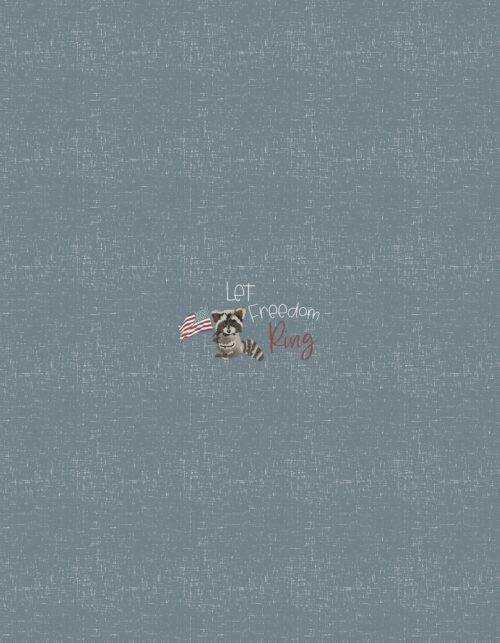 Let Freedom Ring Dusty Blue Adult Panel