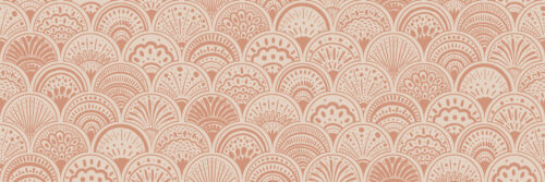 Art Deco Mermaid Scales Beige