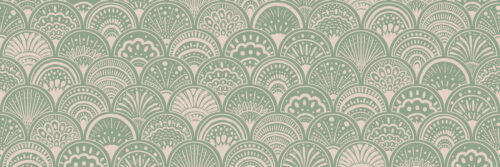 Art Deco Mermaid Scales Green