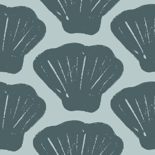 Scallop Shells Blue