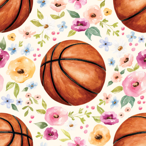 Melody Basketball Floral Cream