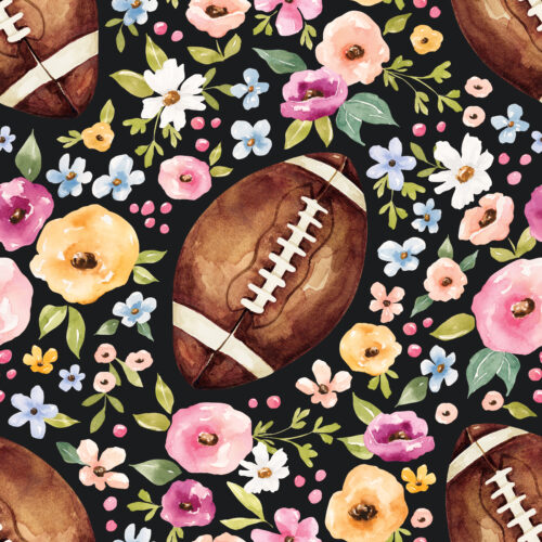 Melody Football Floral Black