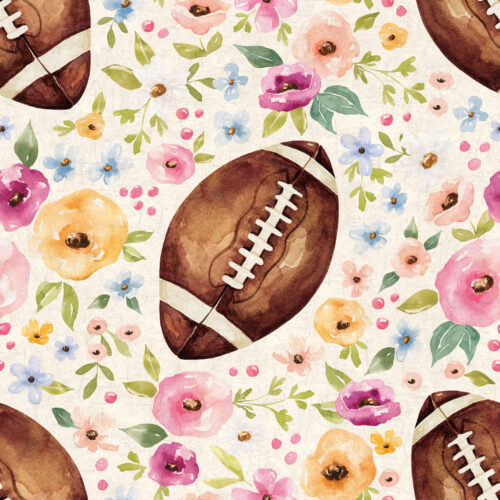 Melody Football Floral Cream Textured