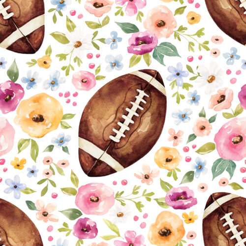 Melody Football Floral White