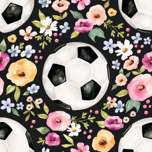 Melody Soccer Floral Black