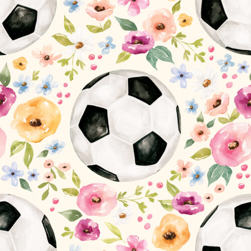 Melody Soccer Floral Cream
