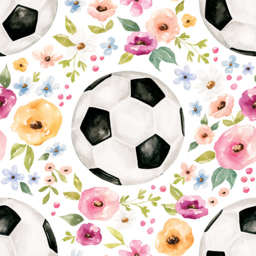 Melody Soccer Floral White