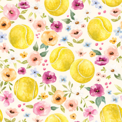 Melody Tennis Floral Cream