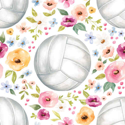 Melody Volleyball Floral White