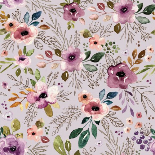 Autumn Amethyst Bohofloral Lilac