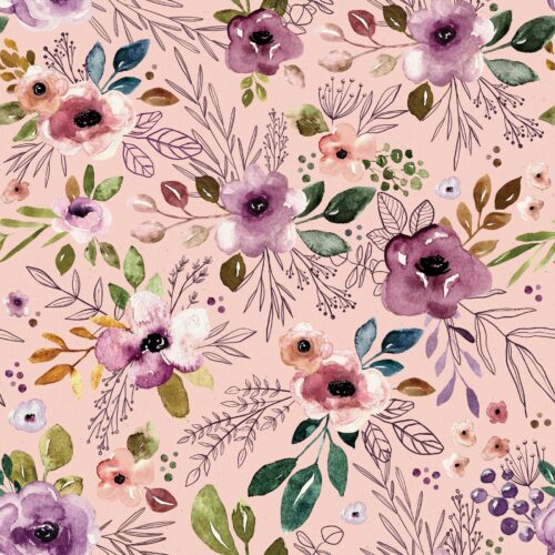 Autumn Amethyst Bohofloral Pink