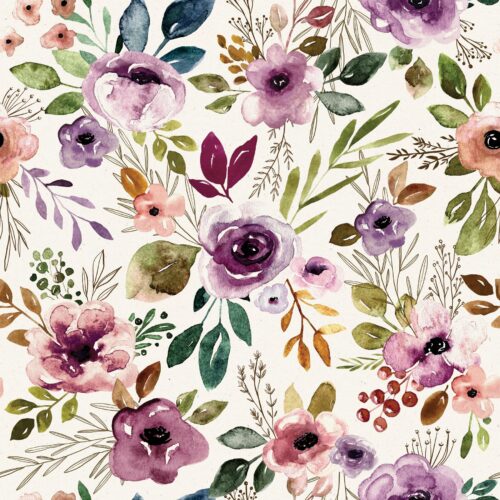 Autumn Amethyst Floral Cream