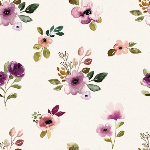 Autumn Amethyst Flowers Cream