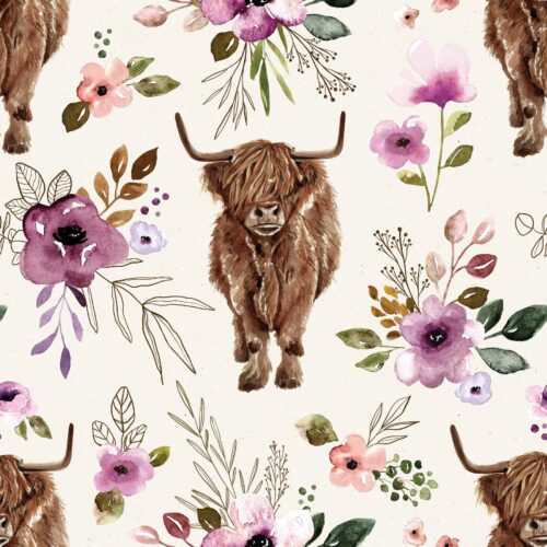 Autumn Amethyst Highlandfloral Cream