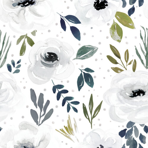 Avaleigh Floral on White