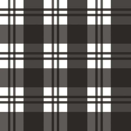 BellaBlue Plaid BlackWhite