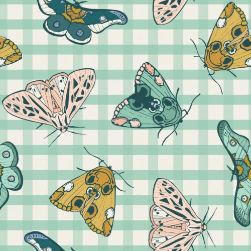 Callisto Moon Colorfulmoths Mintplaid