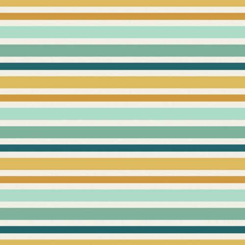 Callisto Moon Teal Yellow Stripe