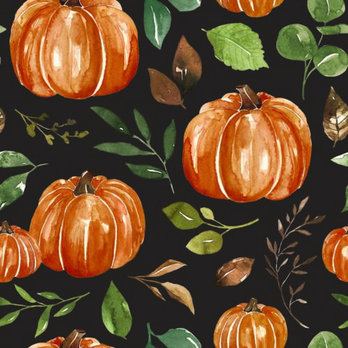 Charlotte Floral 12X12 Fallpumpkins Leaves Dark Pdf