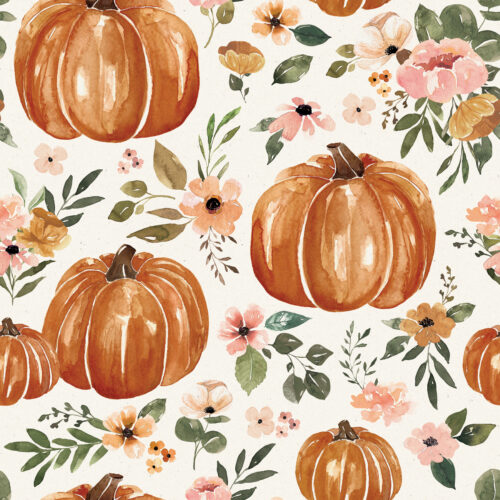 12x12 PumpkinFloral