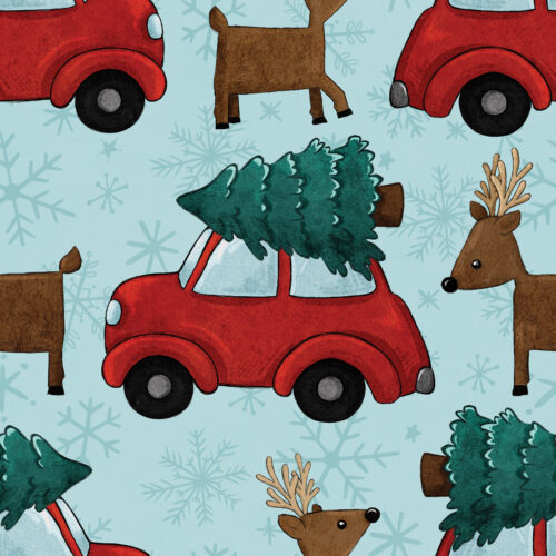 ClassicChristmas Car Reindeer