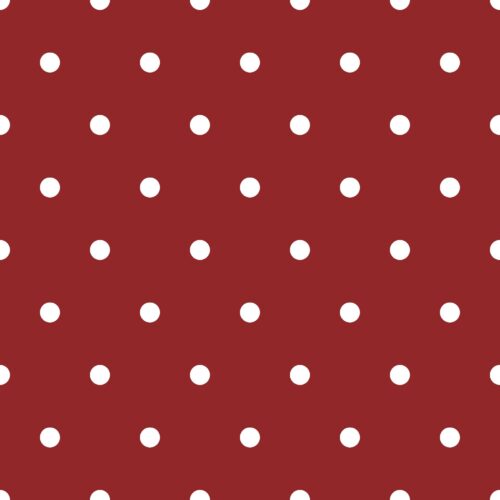 Dinosaur Christmas Polkadots Red