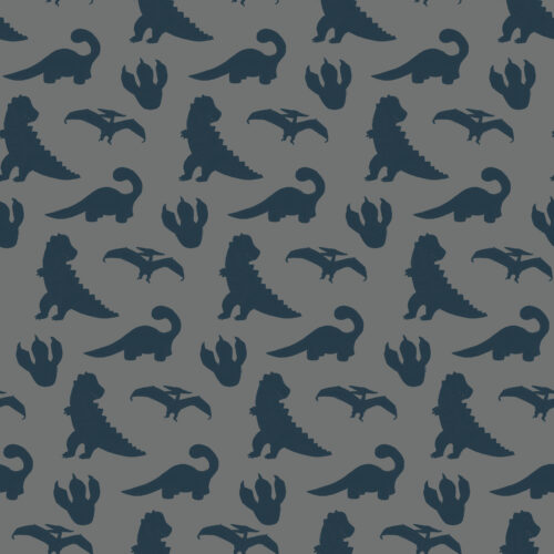 12x12 DinoSilhouette GrayNavy