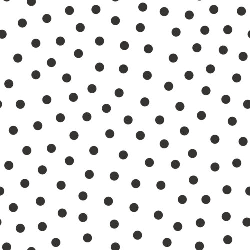 Easter Bunny White and Black Polka Dots