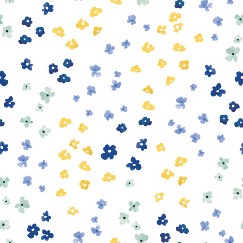 DitzyFloral BlueYellow