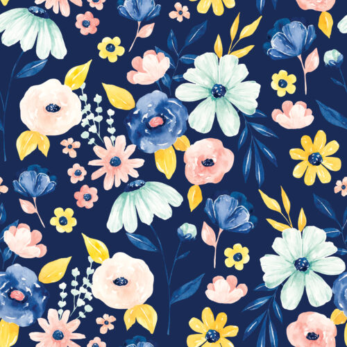 Floral RoyalBlue