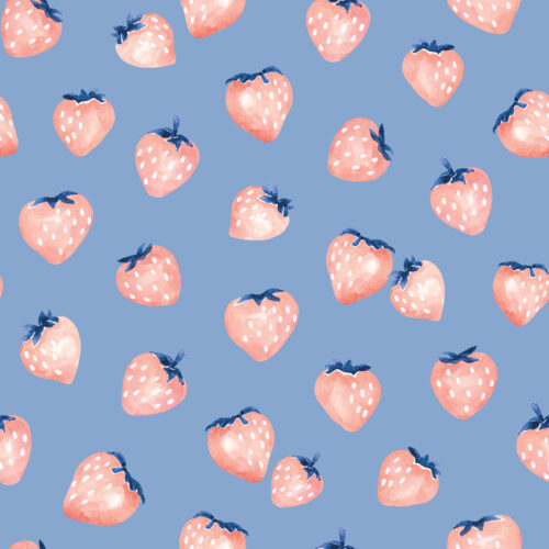 Strawberries Periwinkle