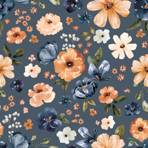 CR FarmandMeadow Floral CountryBlue