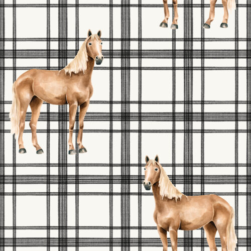 CR FarmandMeadow Horse Plaid