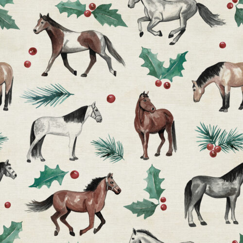 FrmhsCmasBurlap Horses