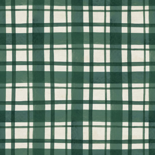FrmhsCmasBurlap Plaid Green