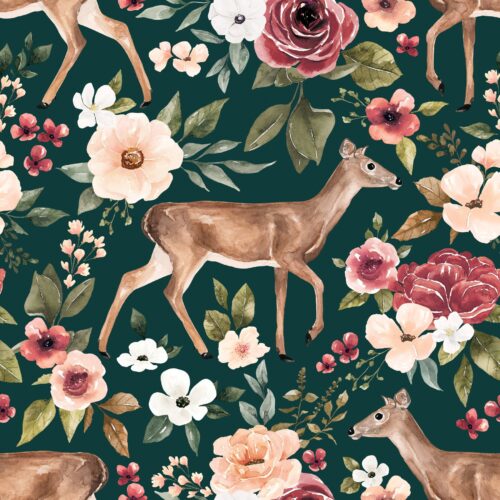 Felicity Deerfloral Emerald