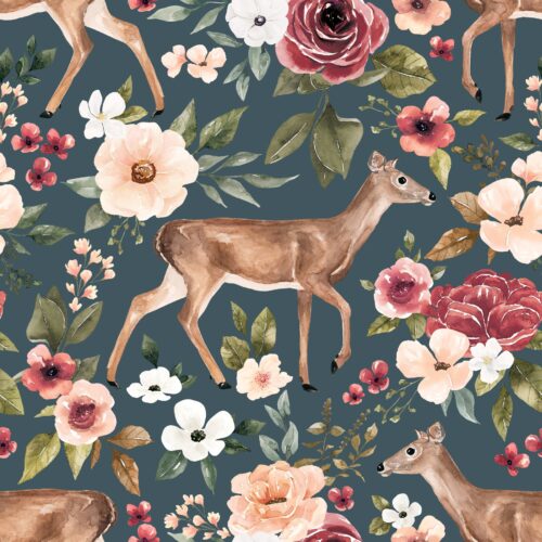 Felicity Deerfloral Nightblue