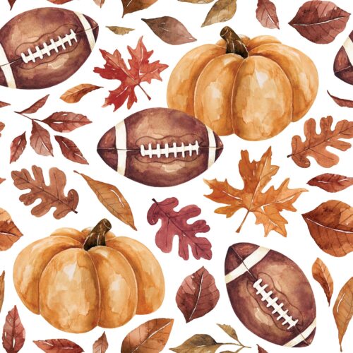 Felicity Football Pumpkins White
