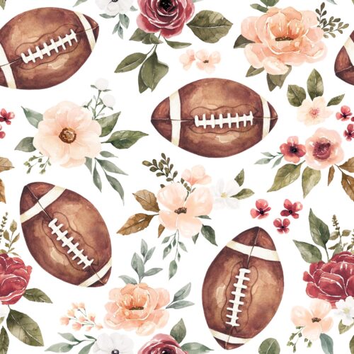 Felicity Footballfloral White