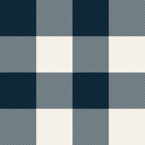 Felicity Plaid Navyblue Cream