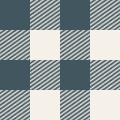Felicity Plaid Nightblue Cream